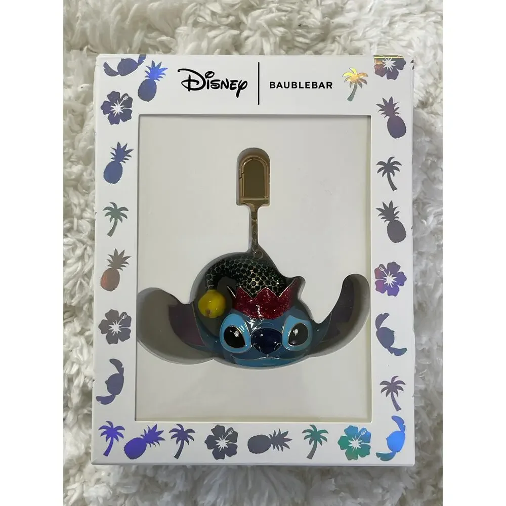 Disney BaubleBar Stitch BaubleBar Christmas Bag Charm Beaded Keychain Holiday